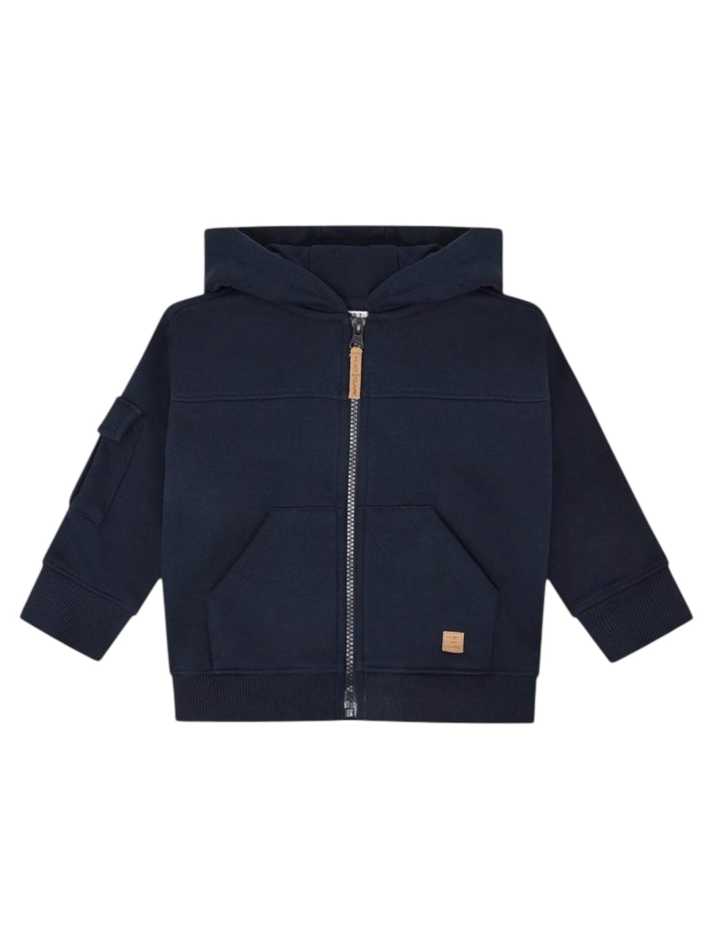 Hust & Claire Übergangsjacke 'Hust & Claire Jungen Hoodie Sejer'‌‌‌‌‌‌‌‌ in Blau: Vorderseite