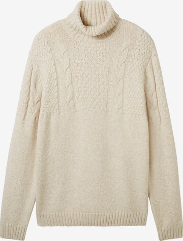 TOM TAILOR Sweater in Beige: front