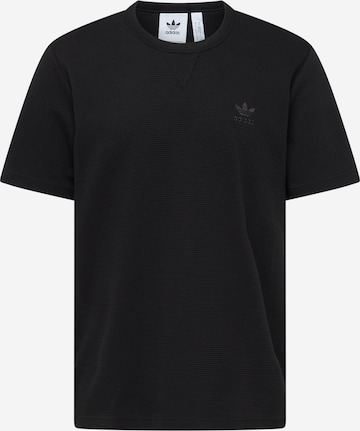 ADIDAS ORIGINALS - Camiseta 'Trefoil Essentials' en negro: frente