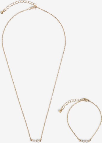 VILA Jewelry Set in Gold: front