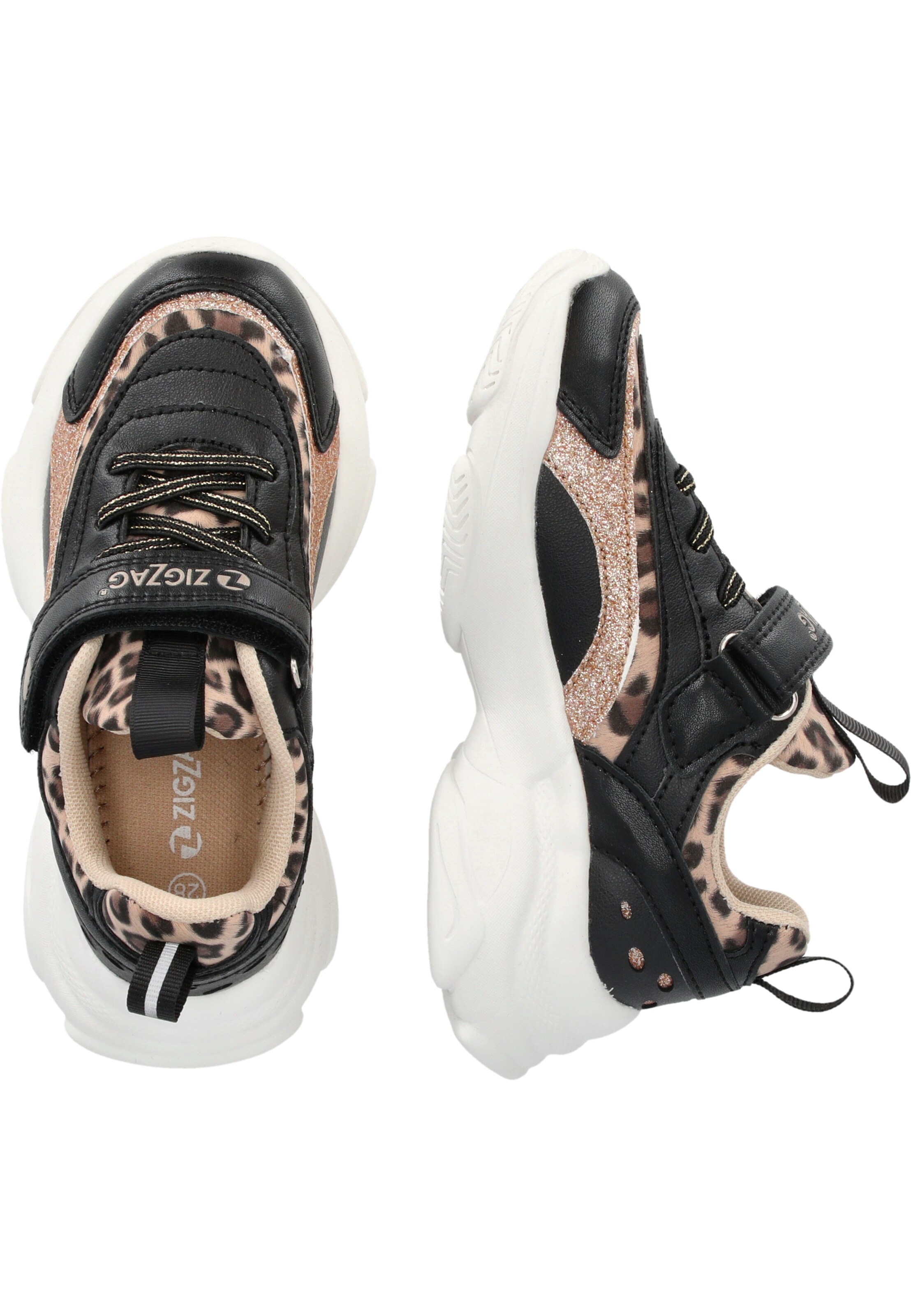 ZigZag Sneakers 'Fialey' in Zwart