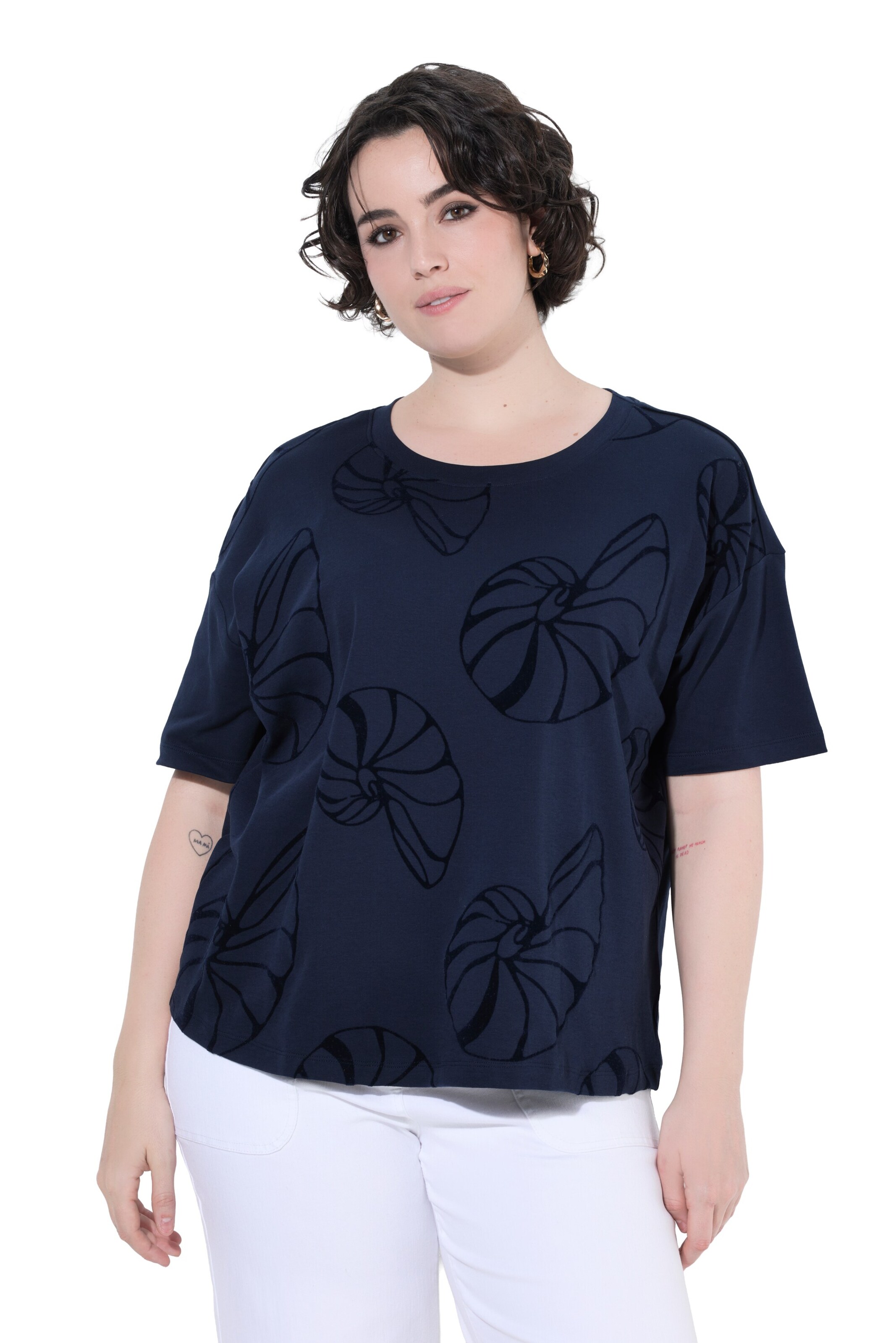 Ulla Popken Shirt in Blauw: voorkant