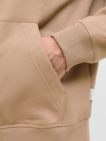 JACK & JONES Sweat jacket 'JORNORREBRO' in Brown