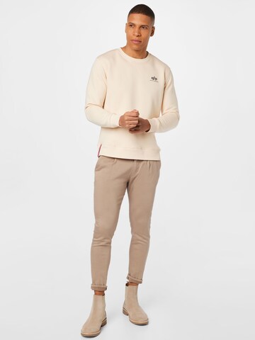 ALPHA INDUSTRIES Sweatshirt in Beige