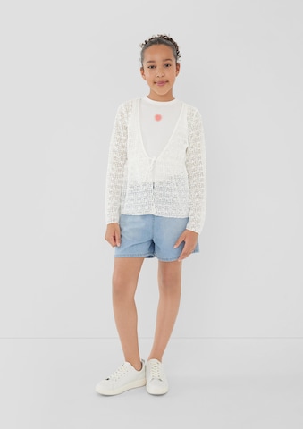 s.Oliver Strickjacke in Weiß