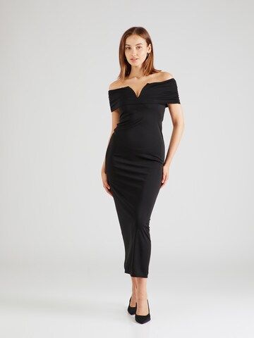 Rochie de la TOPSHOP pe negru: față