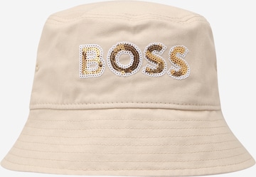 BOSS Black Hat 'Zasparkle' in Beige: front