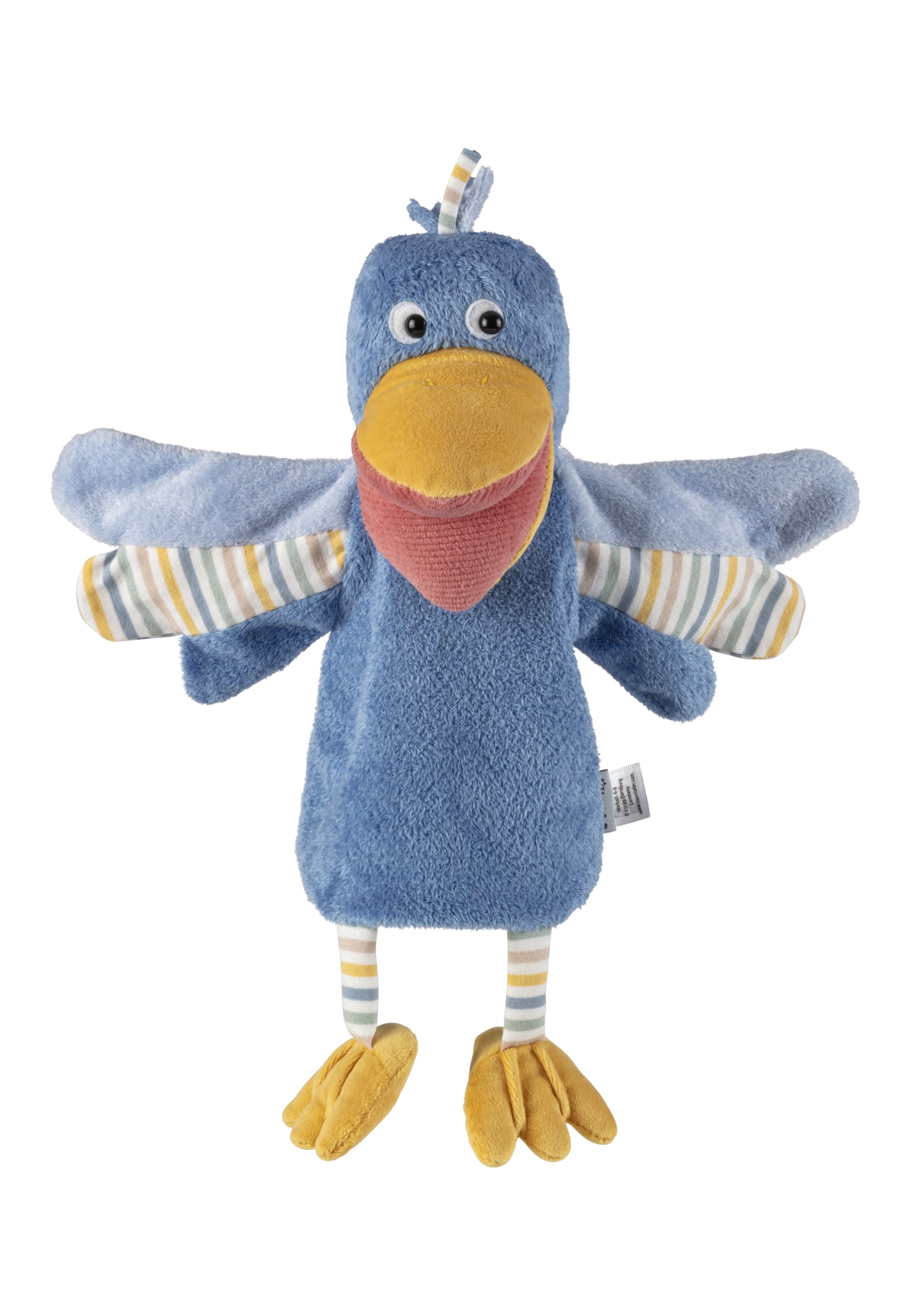 STERNTALER Stuffed animals 'Vogel' in Blue: front