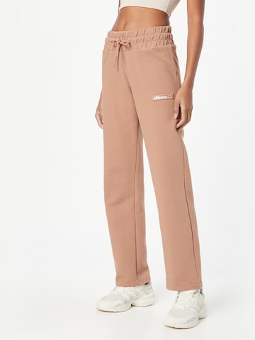 Regular Pantalon 'Pici' ELLESSE en marron : devant