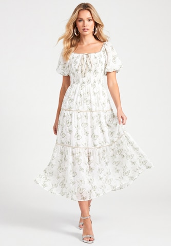 faina Dress in White