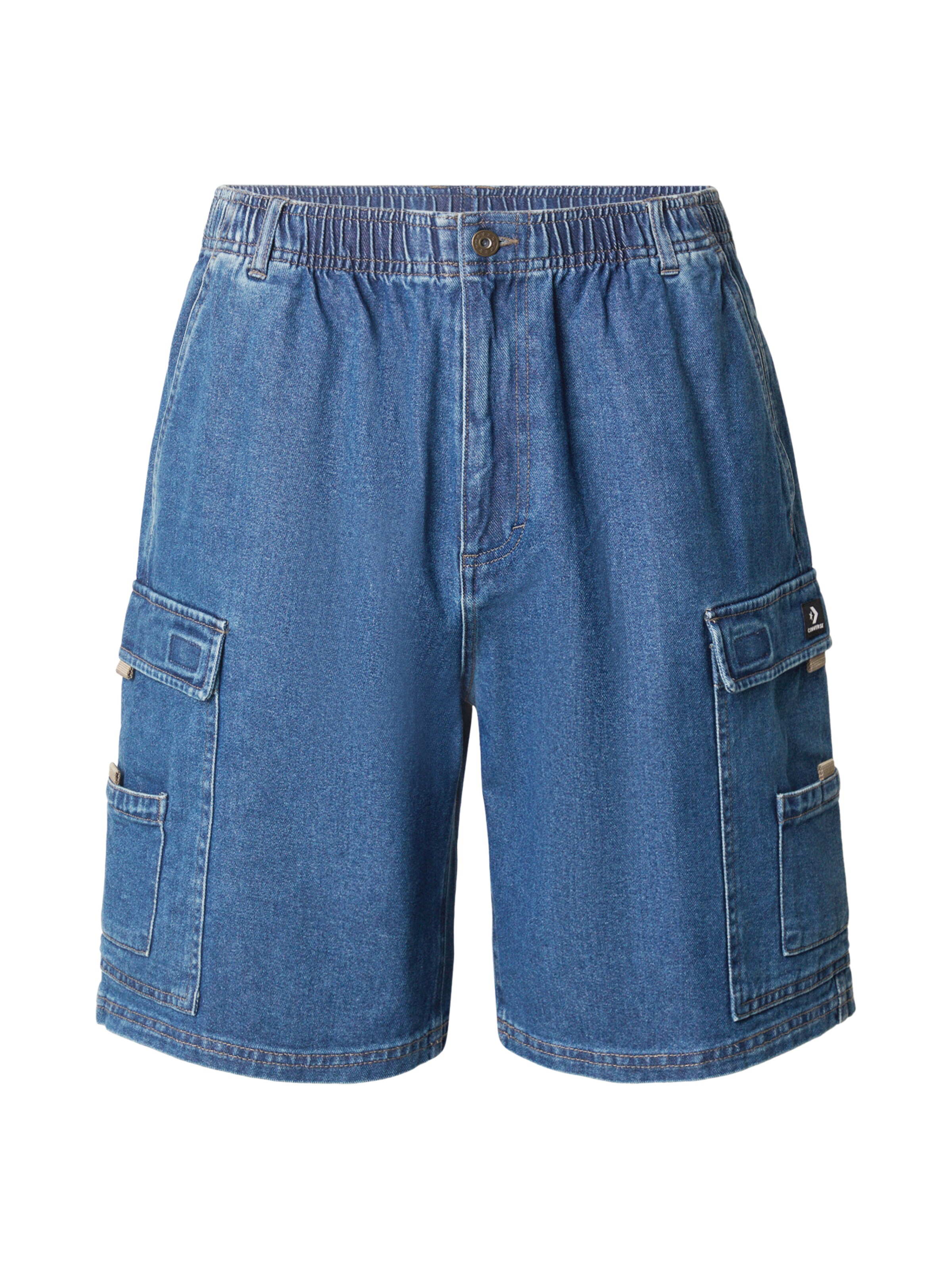 CONVERSE Ohlapna forma Kargo kavbojke | modra barva: sprednja stran