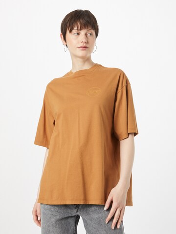 LEVI'S ® Shirt 'Graphic Short Stack Tee' in Brown: front