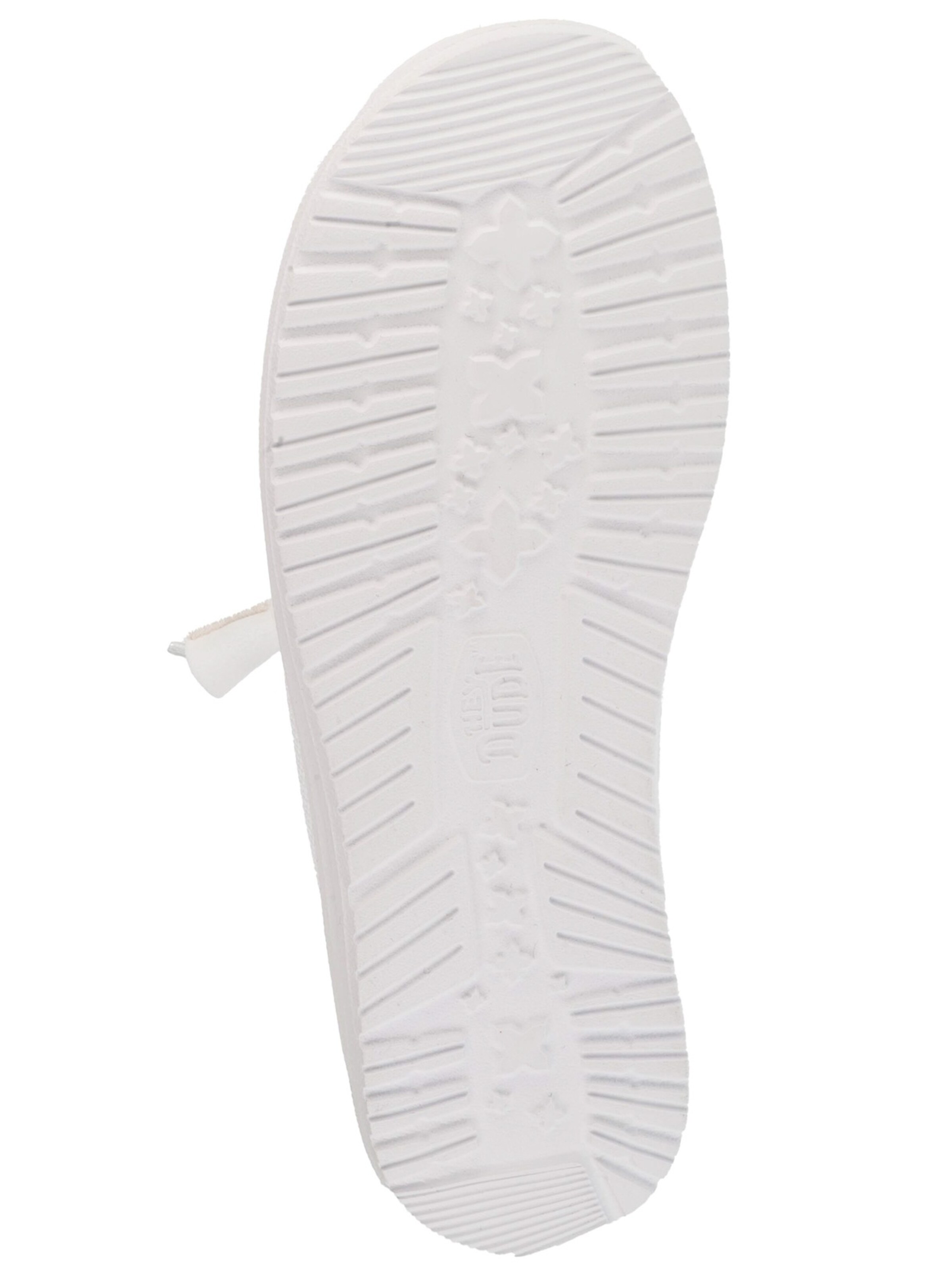 HEY DUDE Moccasin 'Wendy Stretch Sox' in White