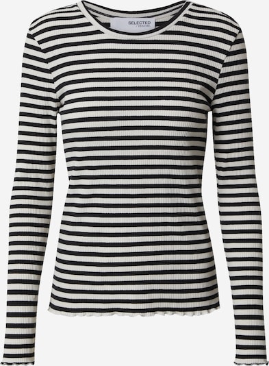Maglietta 'ANNA' SELECTED FEMME di colore nero / bianco, Visualizzazione prodotti