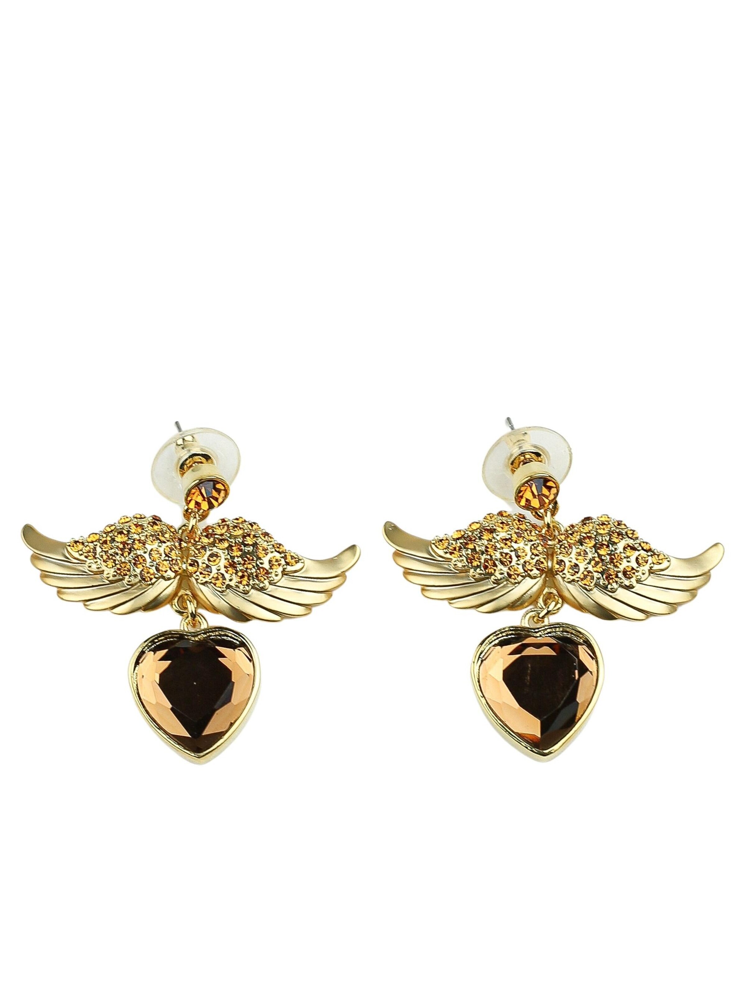 COLLEZIONE ALESSANDRO Earrings 'Engelchen' in Gold: front