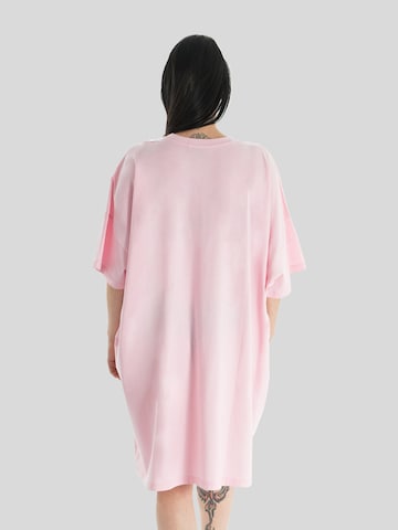 LEAFLETIC Oversized Dress 'Leafletic Women’s Oversize T-Shirt' in Pink