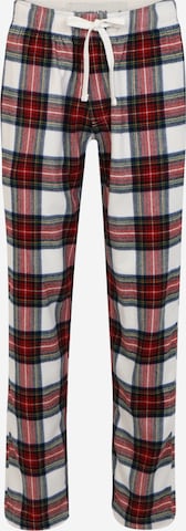 balts Abercrombie & Fitch Pidžamas bikses: no priekšpuses
