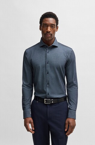BOSS Comfort Fit Hemd 'Hal' in Blau: Vorderseite