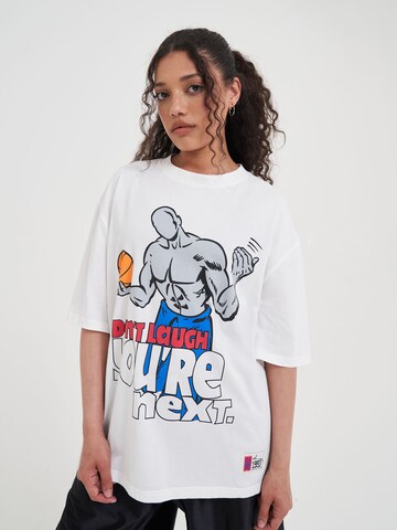 AND1 Shirt 'Don't Laugh Trash Talk' in Weiß: Vorderseite