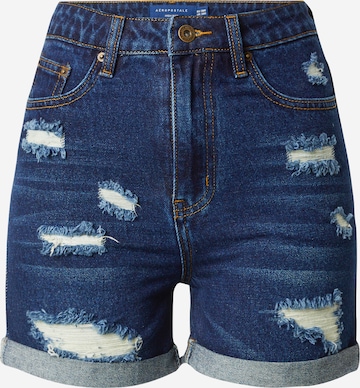 AÉROPOSTALE Regular Jeans in Blauw: voorkant