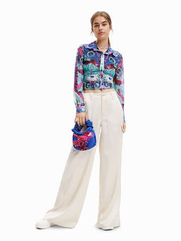 Desigual Loose fit Cargo Pants 'Thelma-Lacroix' in White