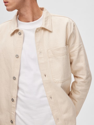 SELECTED HOMME Between-Season Jacket in Beige