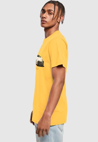 Mister Tee Shirt 'Weekend Wolf' in Yellow