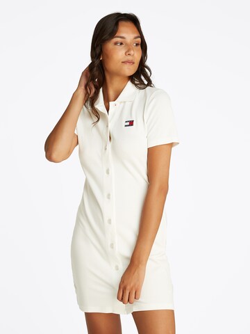 Tommy Jeans Obleka | bela barva: sprednja stran