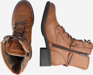 MUSTANG Lace-up bootie in Brown
