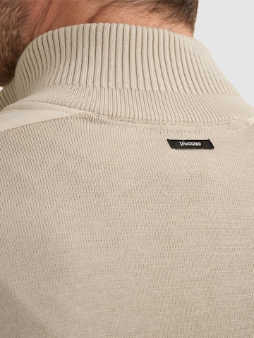 Giacchetta 'Cardigan in cotton/modal with zipper closure' di VANGUARD in grigio