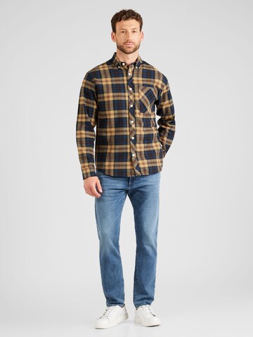 Redefined Rebel - Regular Fit Camisa 'Stephen' em castanho