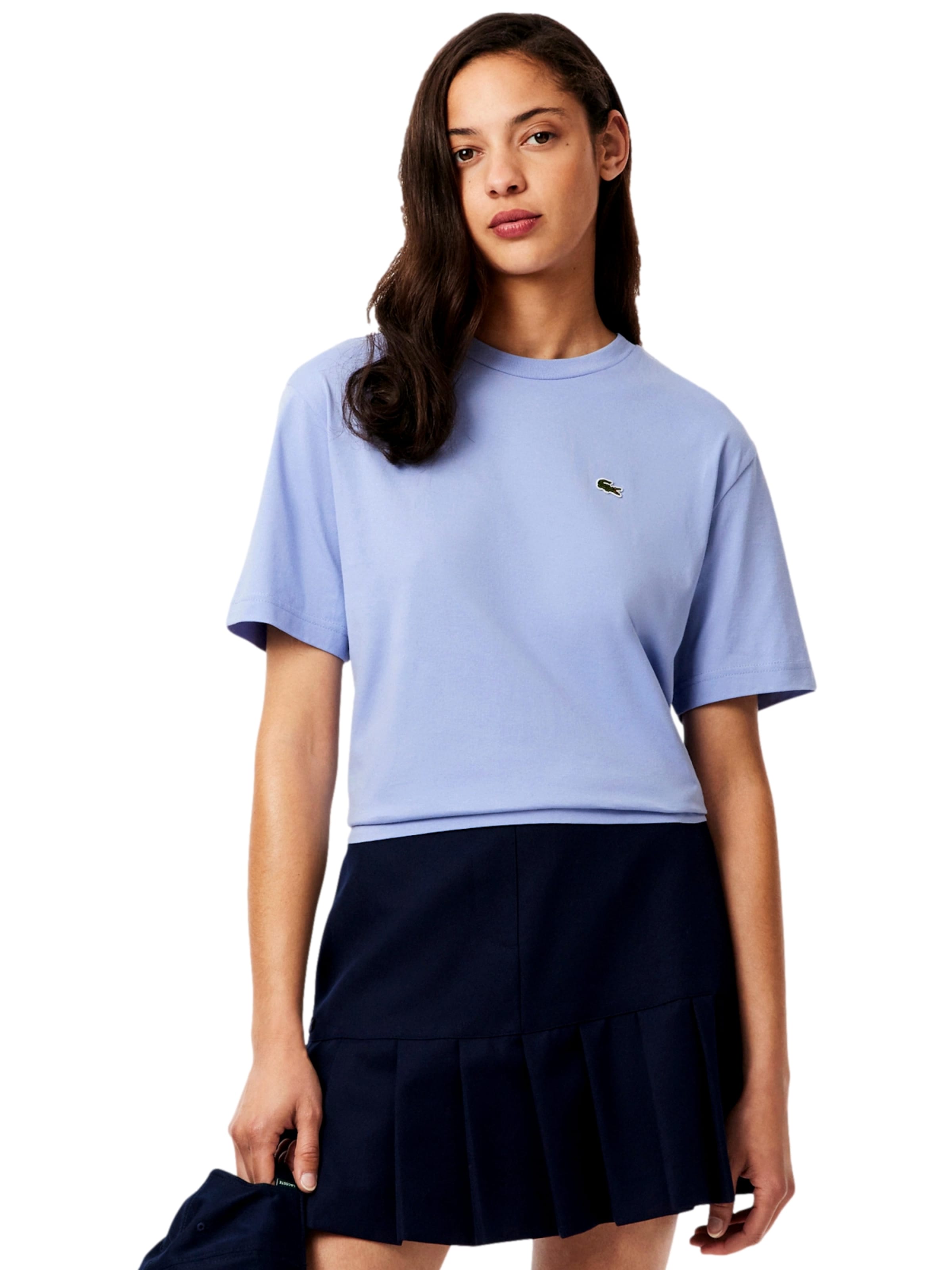 LACOSTE Футболка в Лиловый: спереди