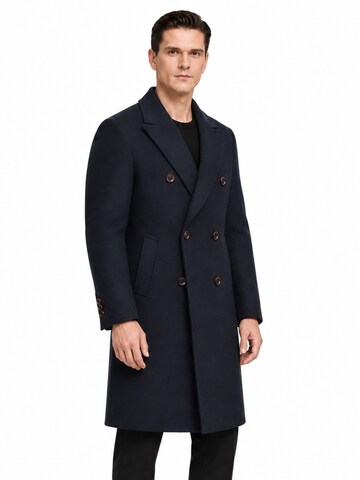 ALLTHEMEN Winterjas 'Gewebe' in Blauw