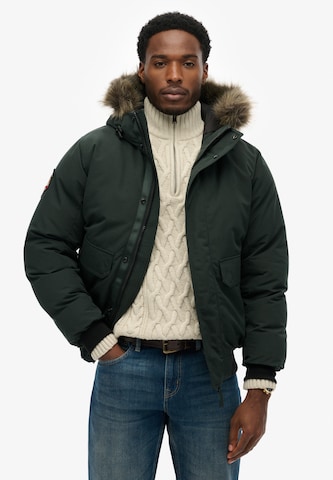 Veste mi-saison Superdry en vert : devant