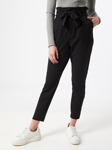 ONLY Tapered Pleat-front trousers 'Pheobe' in Black: front