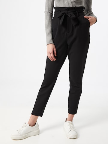 ONLY Tapered Pleat-Front Pants 'Pheobe' in Black: front