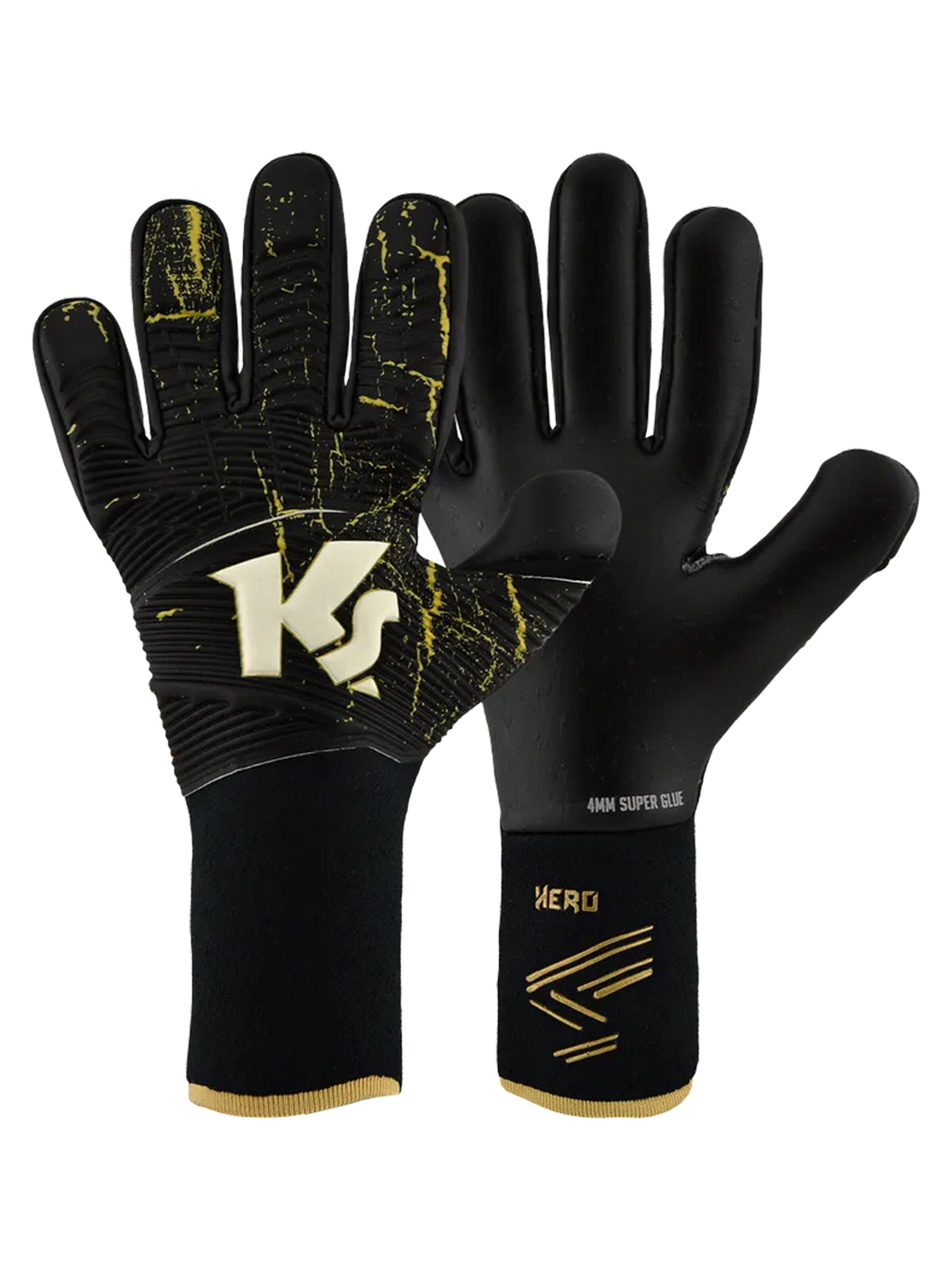 KEEPERsport Sporthandschuhe 'Hero x Pro Elite NC 25years Edition'‌ in Schwarz: Vorderseite