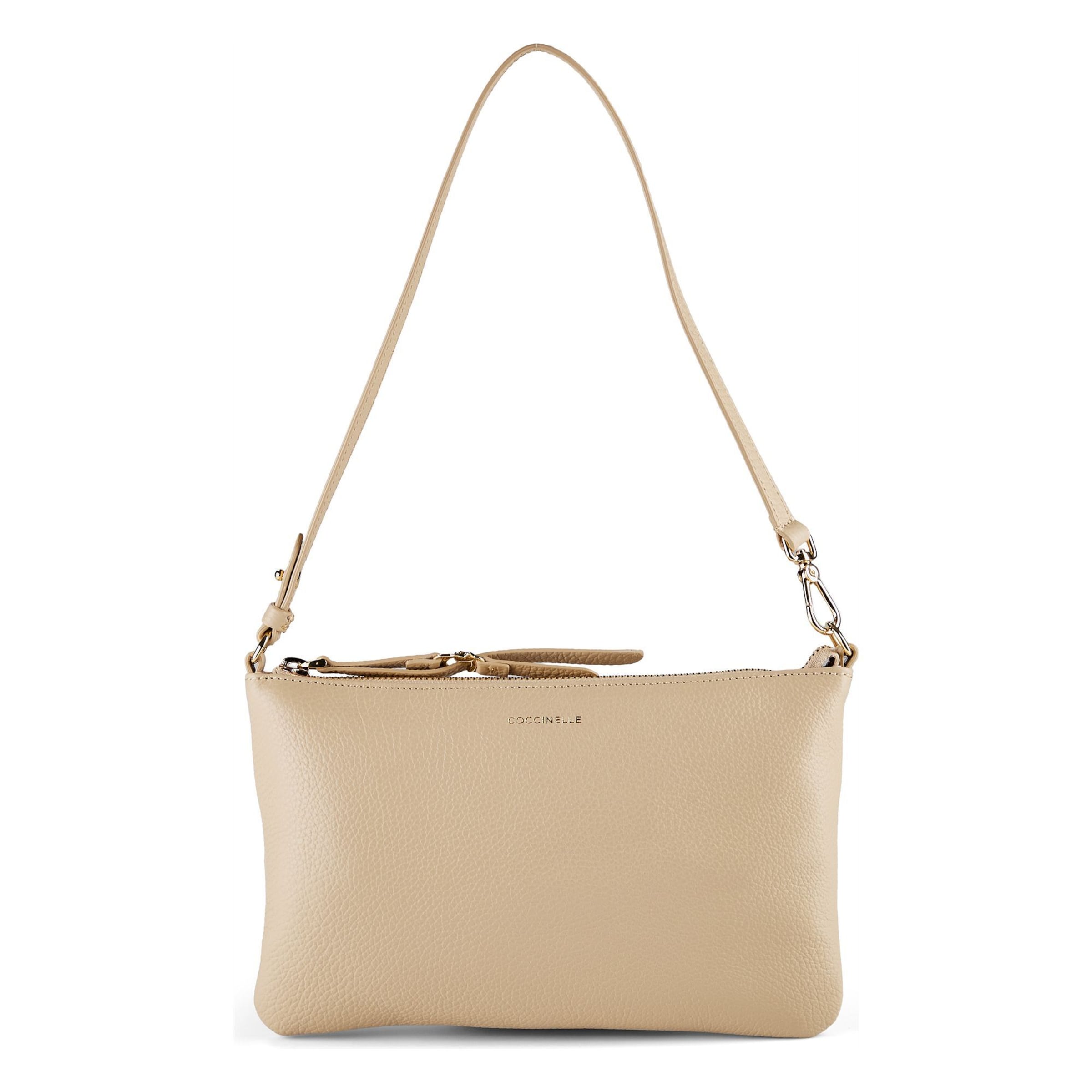 Coccinelle Shoulder Bag 'C-Easy ' in Beige: front