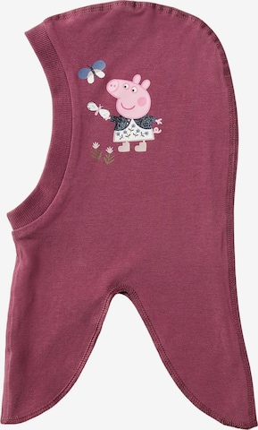 NAME IT Beanie 'Peppa Pig' in Purple: front