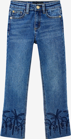 Jeans Desigual pe albastru denim, Vizualizare produs