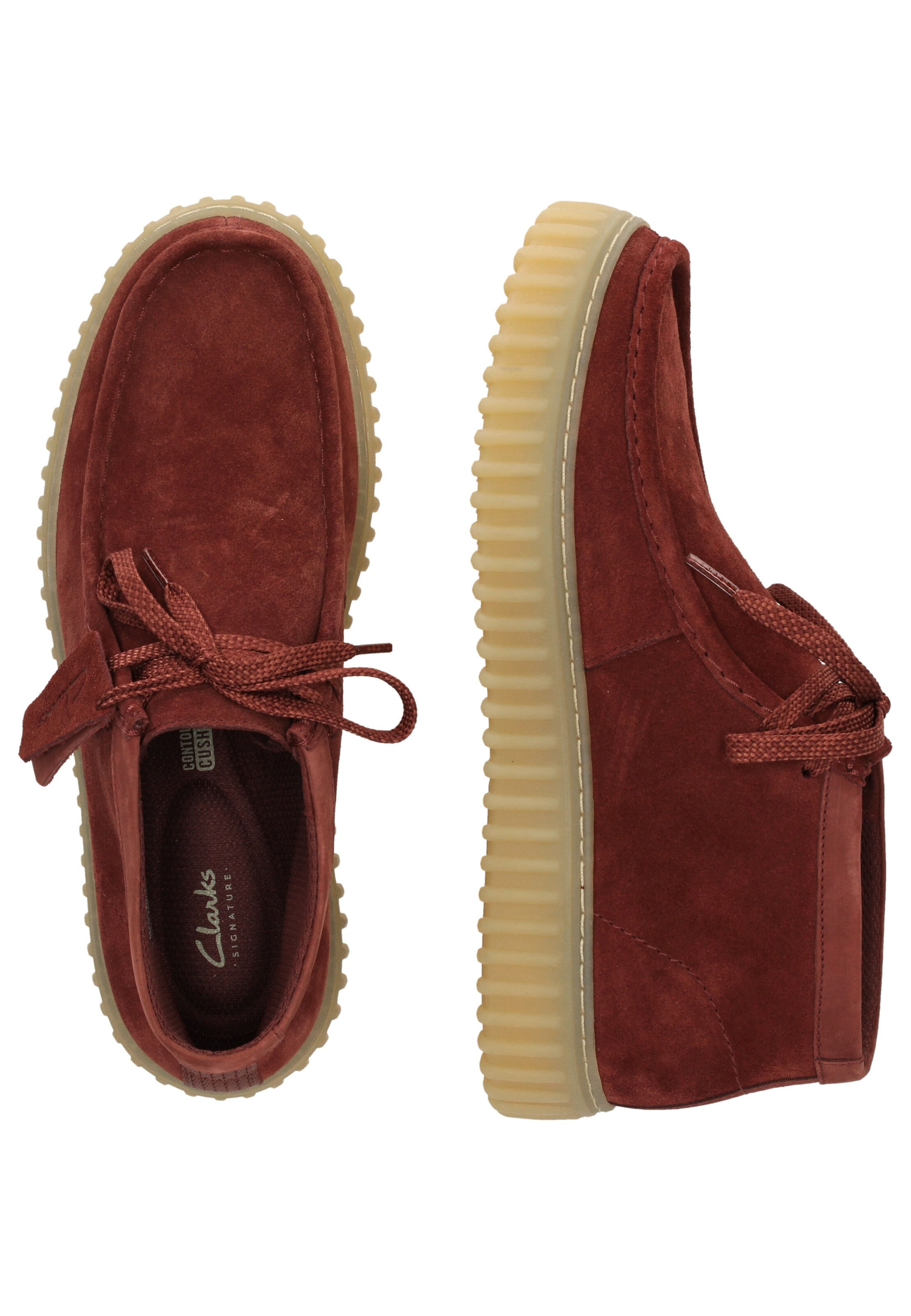CLARKS Lace-up shoe 'Torhill High' in Red