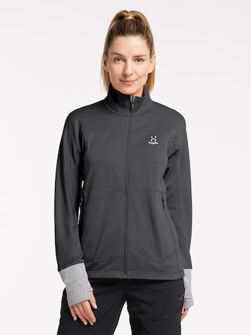 Haglöfs Athletic Fleece Jacket 'Betula' in Grey: front