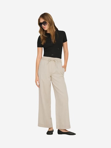 Bootcut Pantaloni 'Onlmaisa Hw Pull-Up Wide Pnt 15367380' di ONLY in beige