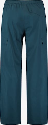 SAMOON Wide Leg Cargohose in Blau