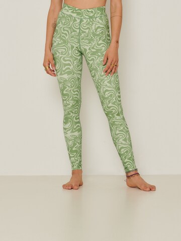 Skinny Leggings 'Carolin' ABOUT YOU x Sofia Tsakiridou en vert