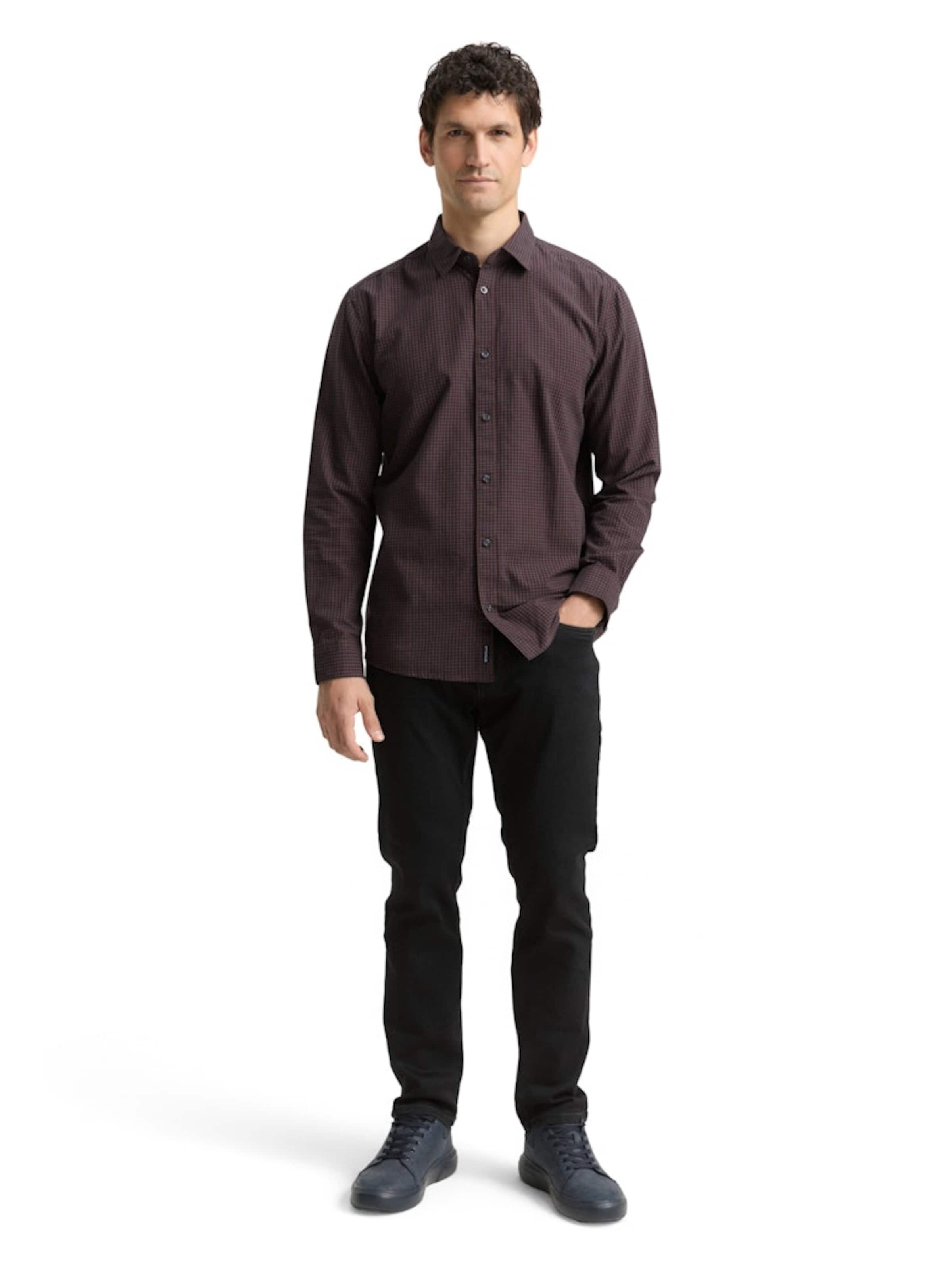 TOM TAILOR Regular fit Риза в кафяво