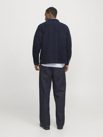 JACK & JONES Comfort fit Button Up Shirt in Blue