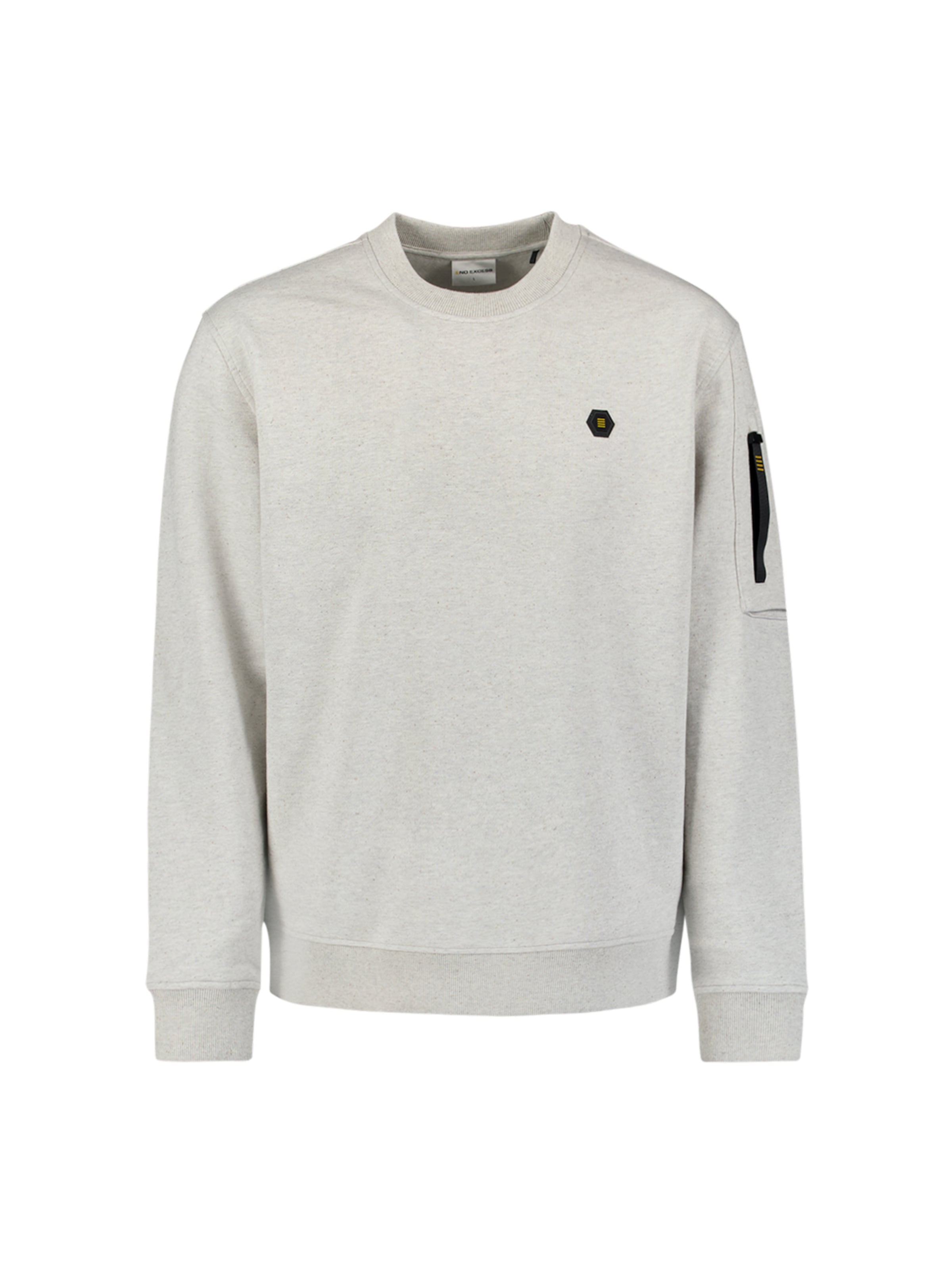 No Excess Sweatshirt in Beige: front