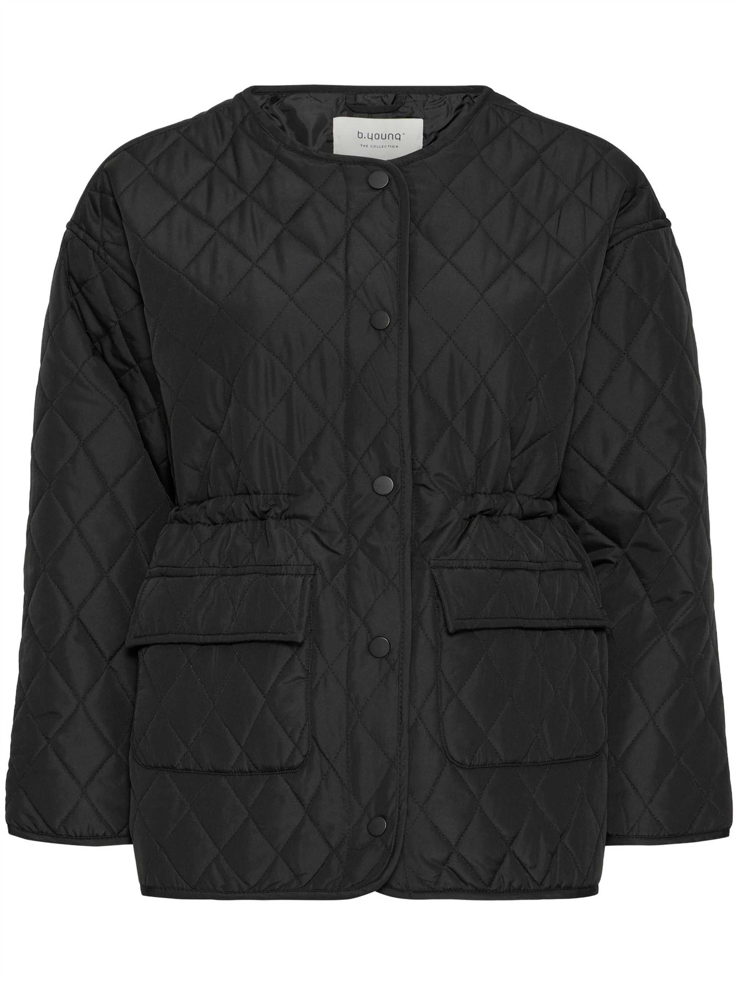 b.young Tussenjas 'BETIO' in Zwart: voorkant