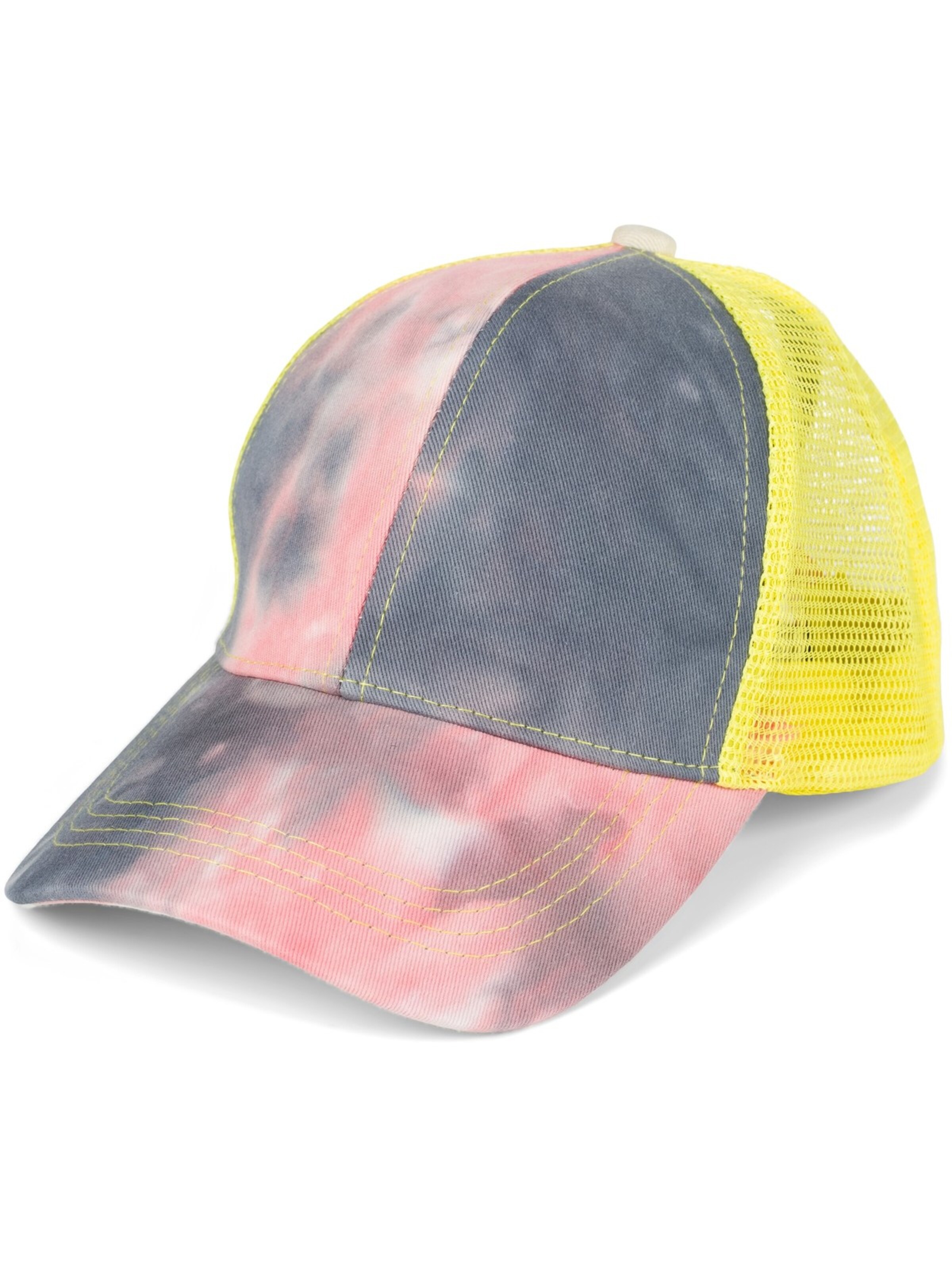 styleBREAKER Cap 'Ponytail Baseball Cap Batik mit Mesh Einsatz'‌‌‌‌‌ in Pink